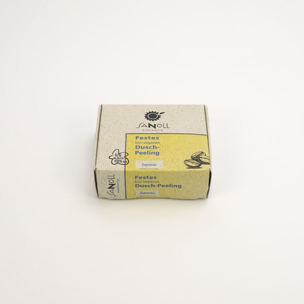 Festes bio-veganes Dusch-Peeling